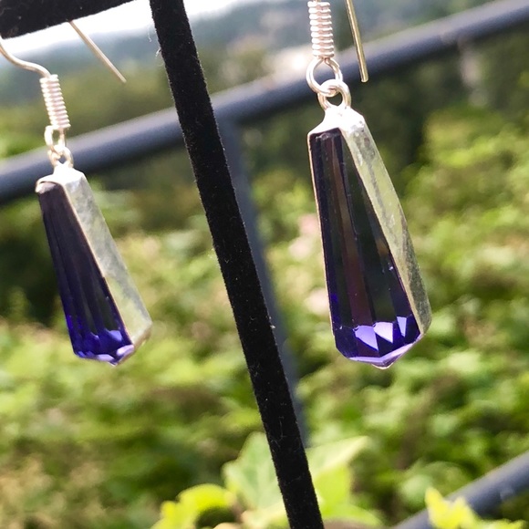 SOLD Amethyst Earrings - Picture 3 of 8